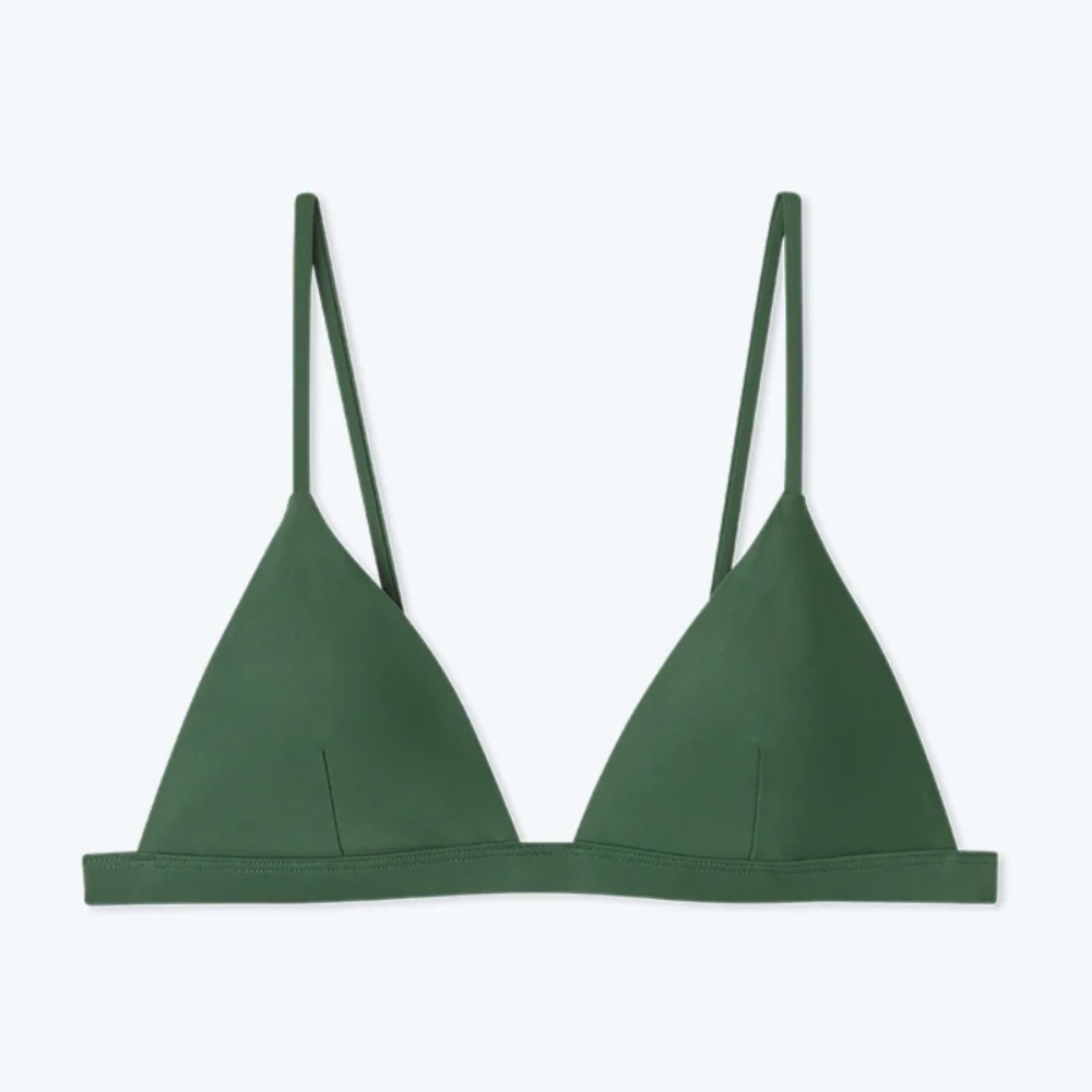 NWT [Summersalt] Triangle Bikini Swimsuit Top Olive Green Women’s Multiple Sizes - Picture 2 of 12